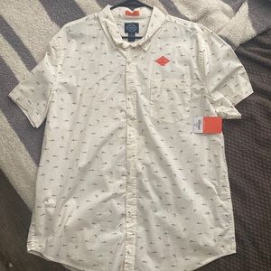 New XL White Marlin Print Shirt